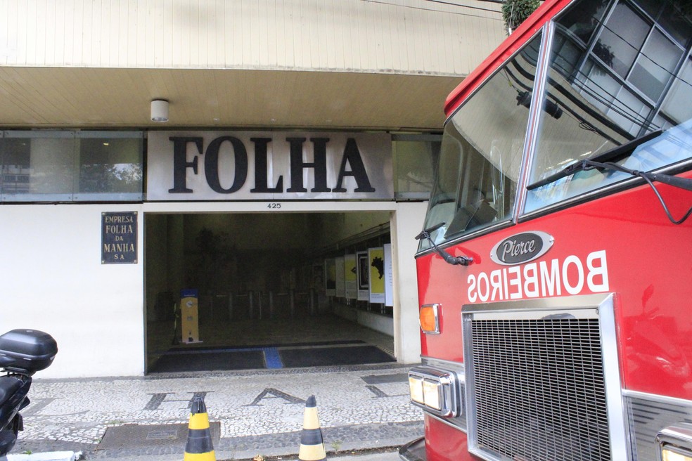 Incêndio atingiu o prédio da Folha de São Paulo